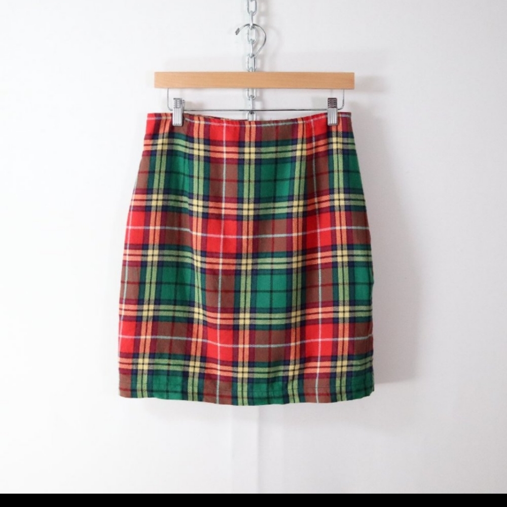 VTG* ivy brown high waisted high miniskirt